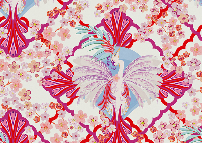 Faded Glamour, Fairground White - Roman Blind - Image 7